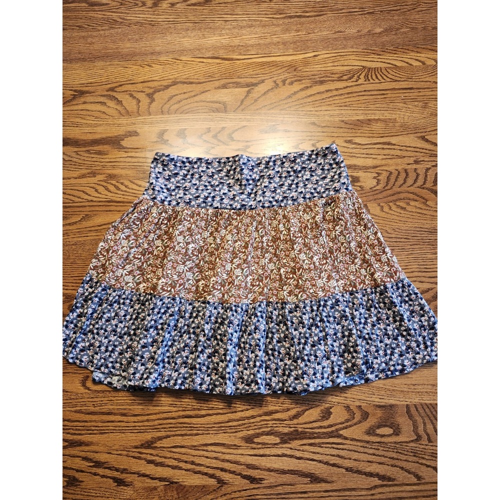 Natural Life Boho Floral Mini Skirt Womens Size Small